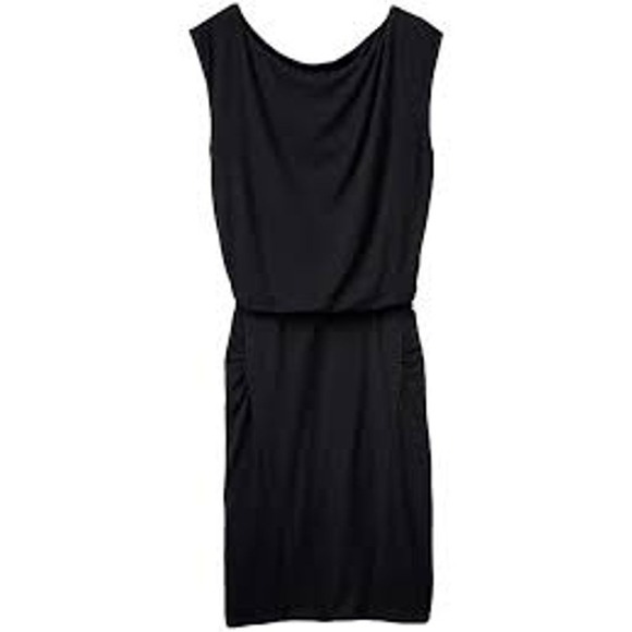 Athleta Black Westwood Athleisure Ruched Dress - Small - Picture 4 of 7